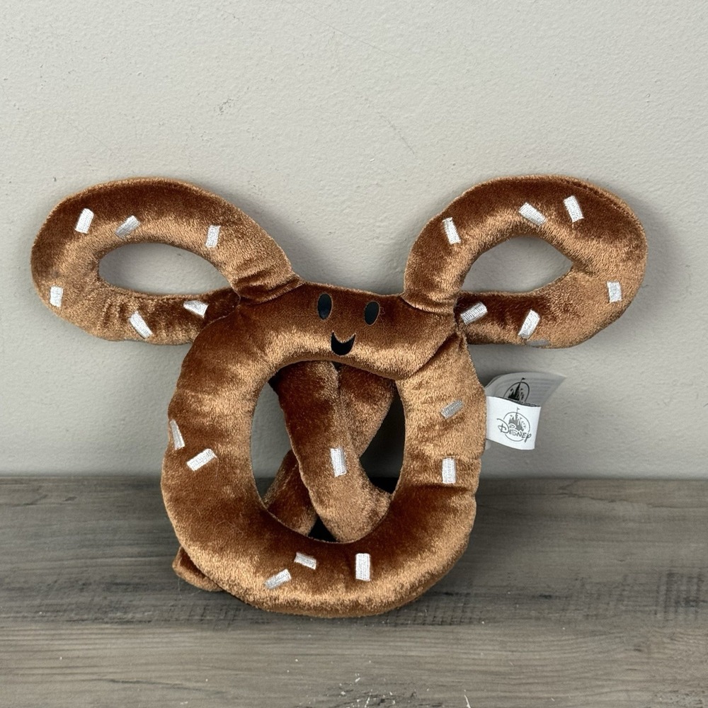 Disney Parks Plush‎ Food Series Mickey Mouse Ears Pretzel Plush Stuffed Toy